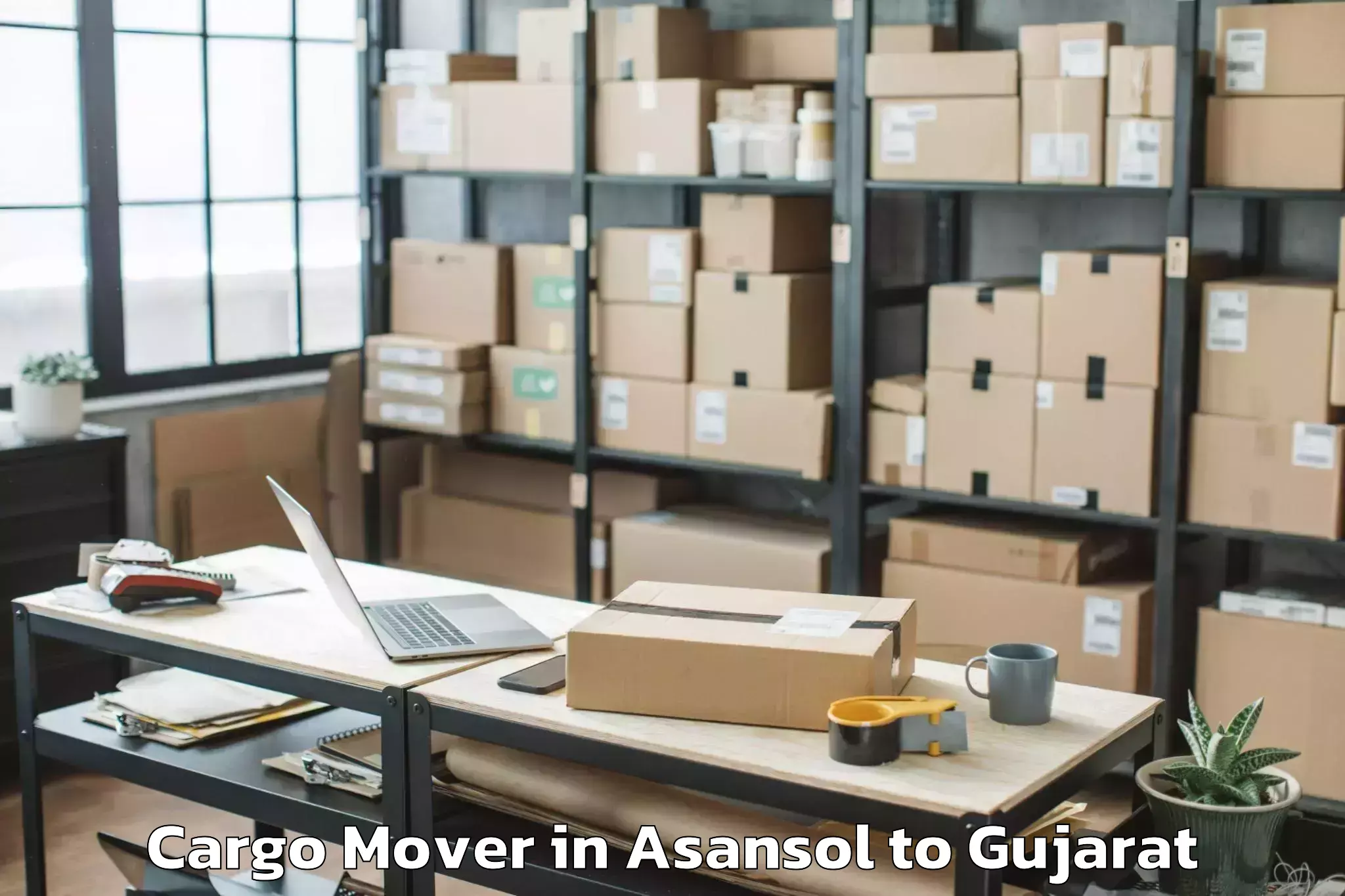 Book Your Asansol to Jamkandorna Cargo Mover Today